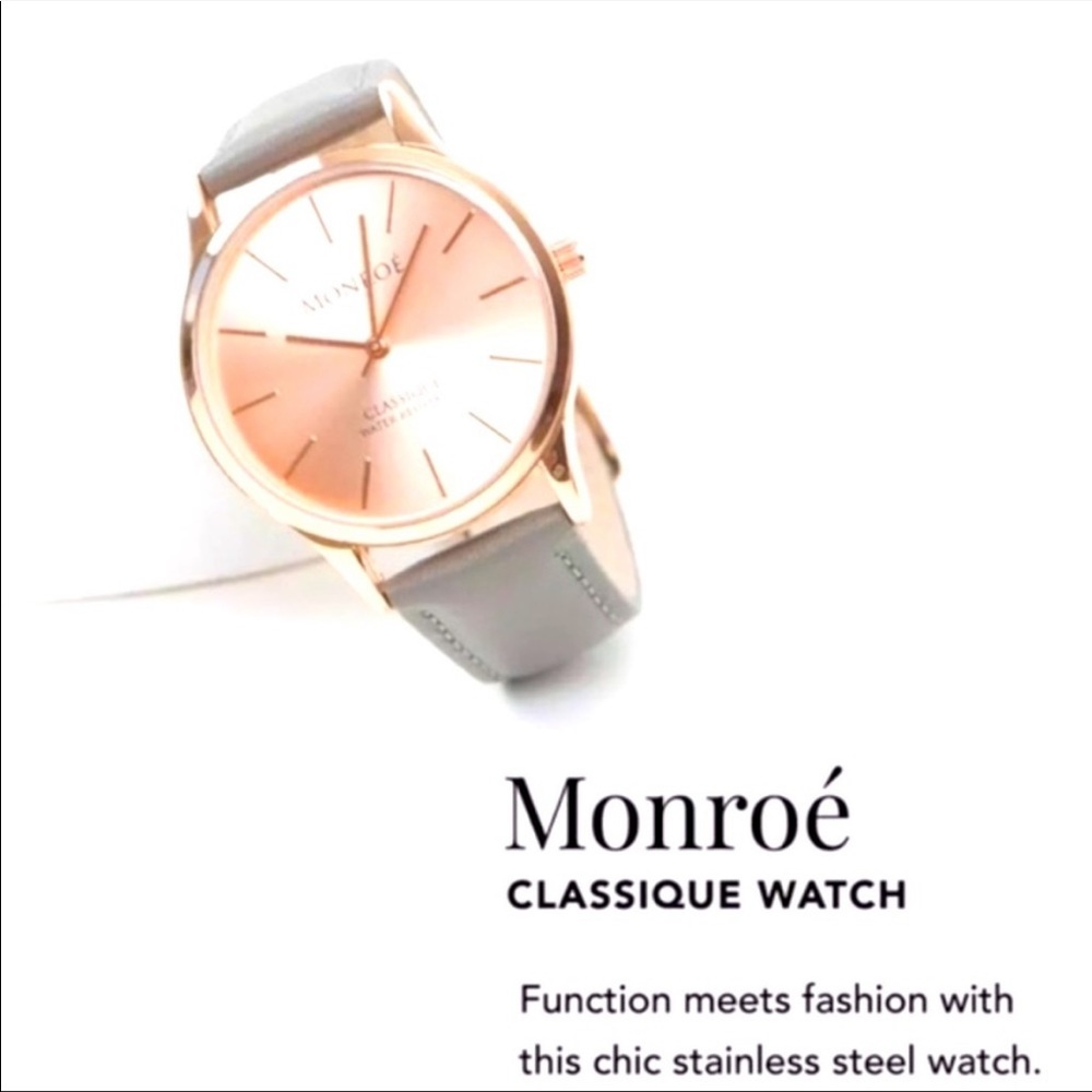 RARE Monroé Classique Watch, Sunburst Solérose